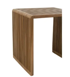 Zestaw 2 stolików kawowych SHELIS 50 cm 40 cm drewno teak