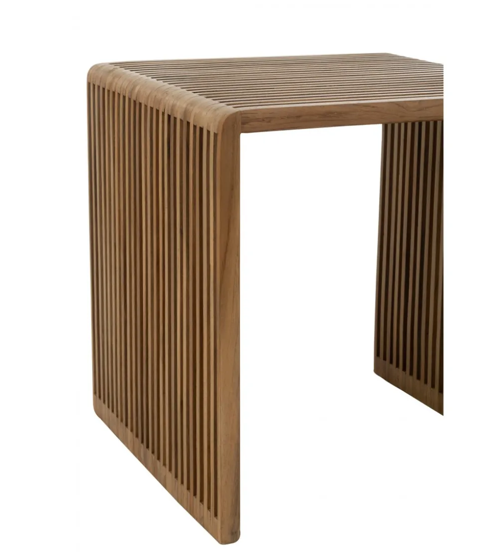 Zestaw 2 stolików kawowych SHELIS 50 cm 40 cm drewno teak