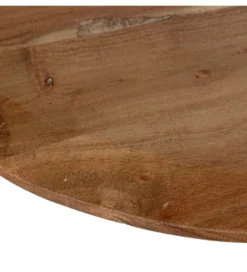 Zestaw 2 stolików kawowych SOBREN 40 i 50 cm drewno mango