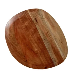 Zestaw 2 stolików kawowych SOBREN 40 i 50 cm drewno mango
