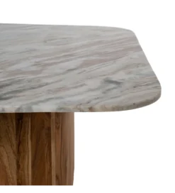 Zestaw 2 stolików kawowych UGUP 100 cm i 80 cm marmur