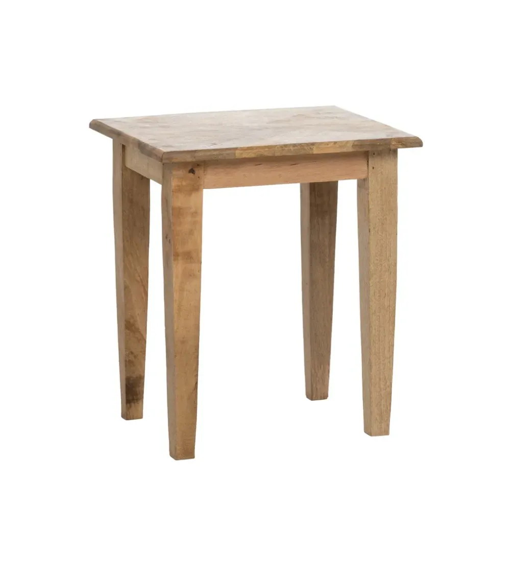 Zestaw 3 stolików nocnych PERSERA drewno mango