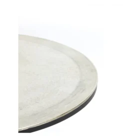 Zestaw 2 stolików TALCA 75 cm 67 cm nikiel